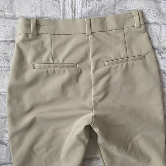 H&M women 6 flat front chino pants w/elastic comfort waist light green - Picture 7 of 10